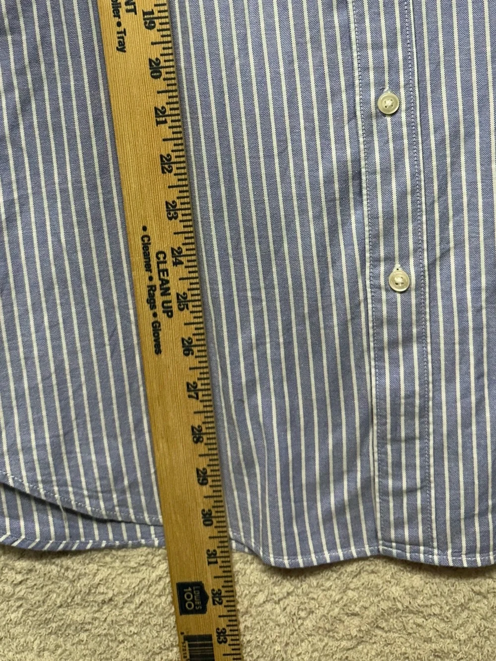 J.Crew Broken-In Oxford Classic Fit Stripe Button Down Shirt Men’s L 100% Cotton